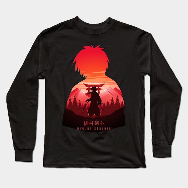 Kenshin Himura Long Sleeve T-Shirt by The Artz